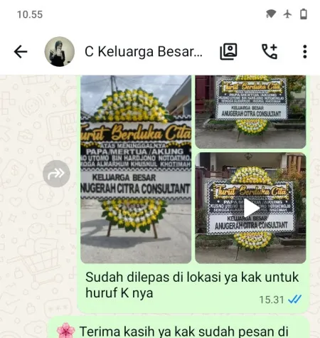 Pengiriman Papan Bunga Duka Kedungpuji Gombong
